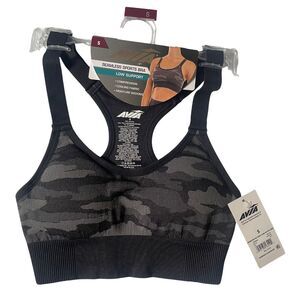 Seamless Sports Bra  Size Small Low Support Adjustable Cooling Fabric. Avia NWT